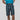 Plaid blue and black jorts