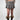 Grey and pink pleated mini skirt