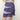 Duotone purple flowy middy skirt