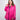 Bright pink faux leather blazer