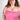 Pink cami with lace trim