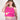Pink graphic singlet with floral and heart detail