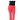 Coral pink flared face off pants